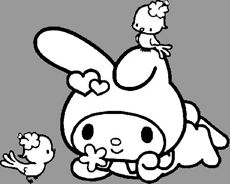 My Melody Coloring Pages | Disney coloring page