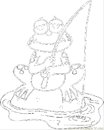 Coloring Page Big Frog Coloring Page Dragonfly Frog Coloring Page 