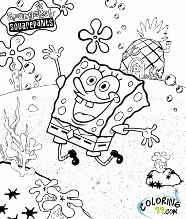 Spongebob Squarepants House Coloring Pages | Online Coloring Pages