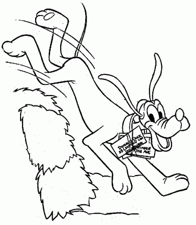 Disney Pluto print coloring pages. 11