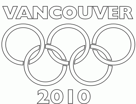 Olympic Rings Coloring Page