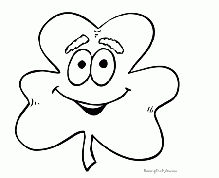 Preschool Shamrocks Coloring pages