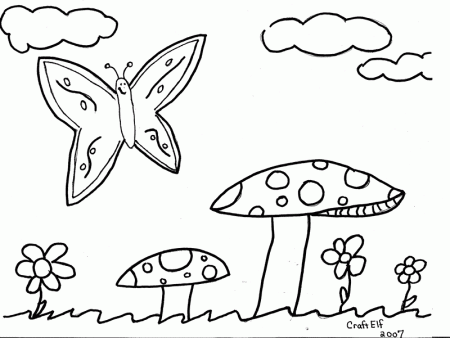 print out pictures coloring pages bee with tulips printable 