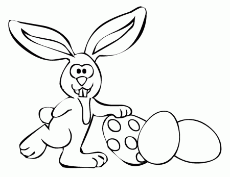 Easter Bunny Colouring Template | Coloring - Part 7