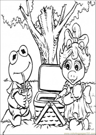 Coloring Pages Riend Go Picnic Coloring Page (Cartoons > Elmo 