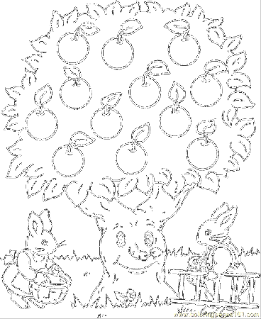 Coloring Pages Bunny Rabbit Coloring Page 15 (Food & Fruits 