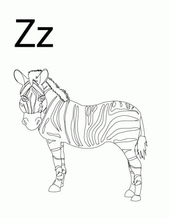 Coloring Pages - Letter-Z