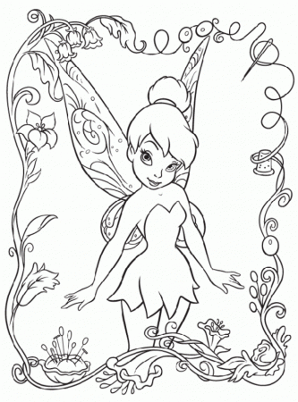 Download Cute Tinkerbell Coloring Pages Or Print Cute Tinkerbell 