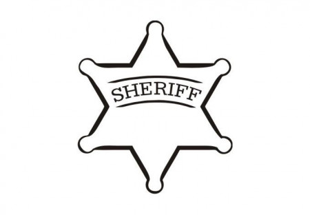 sheriff star coloring sheet to print and color