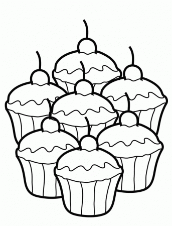 Cupcake Coloring Pages Cookie Coloring Pages Coloring Pages 175110 