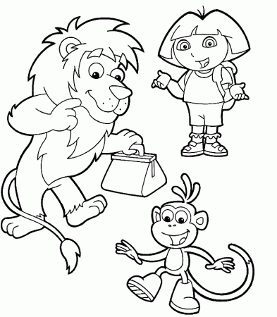 Dora Printable Coloring Pages