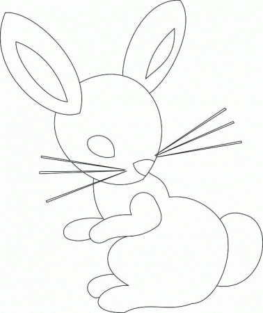 Bunny and Baby Chick to Applique or Color
