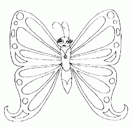 Colour Drawing Free Wallpaper: Butterfly Coloring Drawing Free 