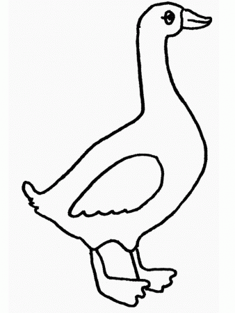 Goose coloring pages | Coloring-