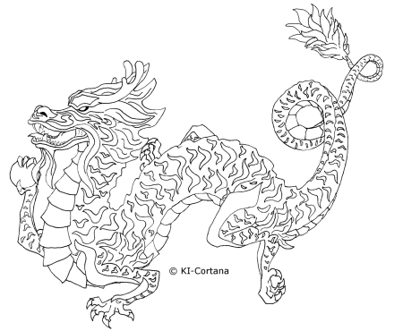 Free Dragon Template by KI-Cortana on deviantART