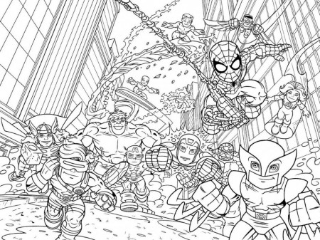 Marvel Characters Coloring Pages Marvel Coloring Pages Online 