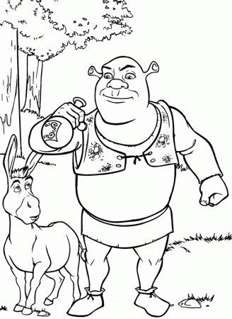 Coloring Page - Shrek coloring pages 1