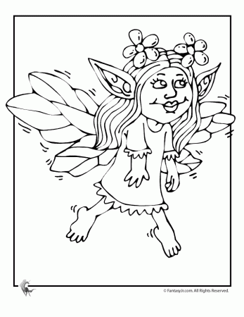fairys and pixies Colouring Pages (page 2)