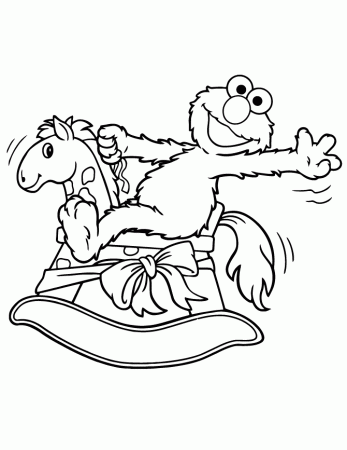 Free Elmo Coloring Pages