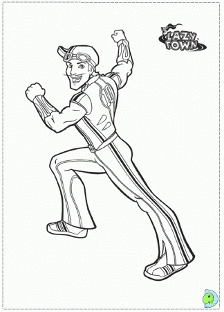 Lazy Town Coloring page