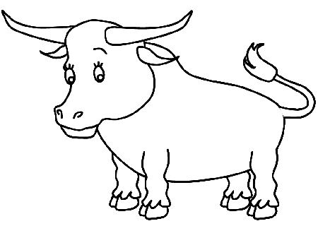Bull color pages | Printable Coloring Pages