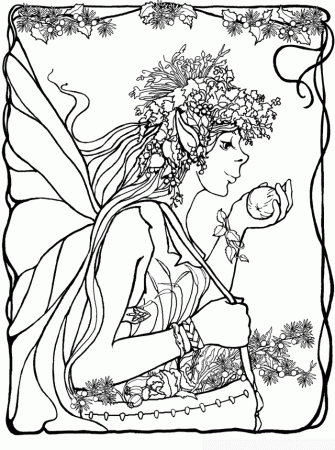 Fairies Coloring Pages | Coloring Sheet