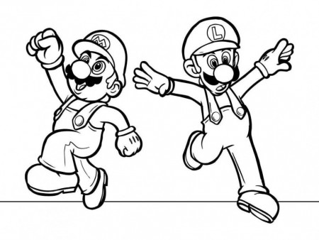 Mario And Luigi Coloring Pages 37898 HD Wallpapers Desktop Res 