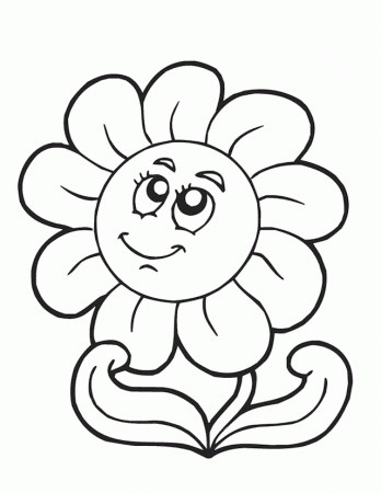 Printable Coloring Pages Flowers | Printable Coloring Pages