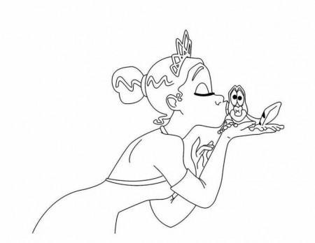 Beautiful Tiana And The Frog Coloring Page Source Udg | Laptopezine.