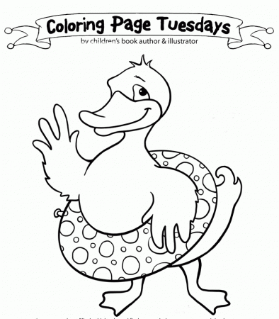 Lucky Ducky Coloring Pages