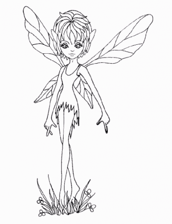 white fairy Colouring Pages (page 2)