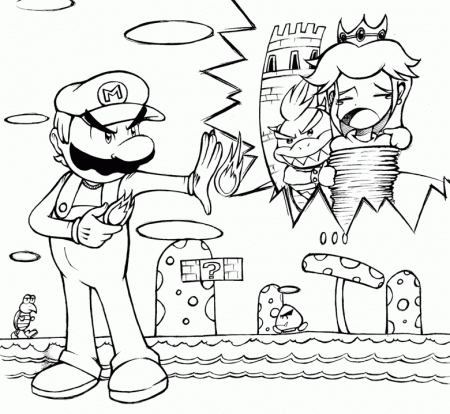 Super Mario Coloring Pages Free for Kids : New Coloring Pages