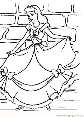 Coloring Pages Cendrillon N 1 76592 (Entertainment > Dancing 