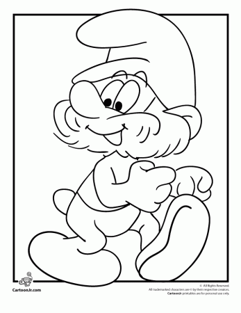Smurf Coloring Pages PrintableColoring Pages | Coloring Pages