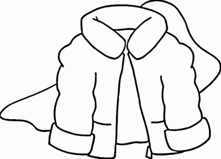 Thick Coat For Winter Coloring Pages - Winter Coloring Pages 