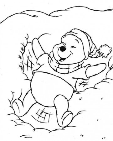 Winnie The Pooh Disney Cartoon Coloring Pages