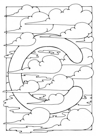 Coloring page letter - c - img 21889.