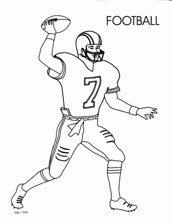 Coloring Pages Football Player | download free printable coloring 