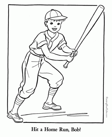 Baseball Coloring Page | Free coloring pages