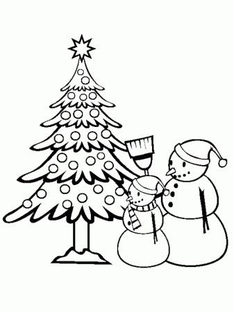 Christmas Tree Coloring Pages - Picture 24 – Christmas Tree 