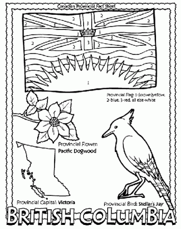 Canadian Province - British Columbia Coloring Page | crayola.com