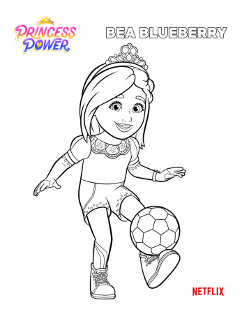 Bea Blueberry -- Princess Power coloring page