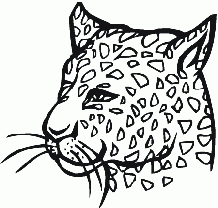 Free Leopard Coloring Pages