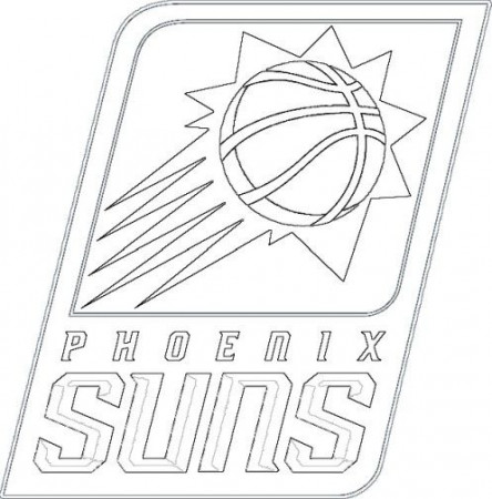 Phoenix Suns logo | Sun logo, Phoenix suns, Sun coloring pages