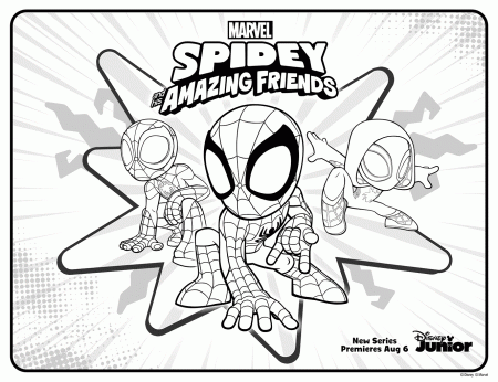 Marvel's Spidey and His Amazing Friends Coloring Pages -  GetColoringPages.com