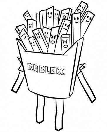 Gang O' Fries coloring page Roblox ...