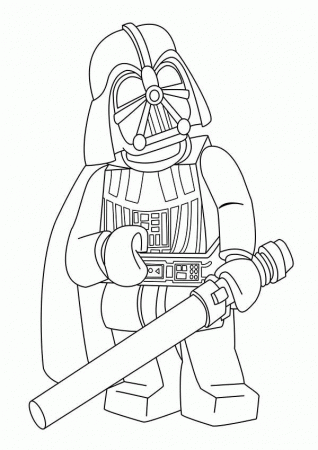 Cartoon of Darth Vader in Star Wars Coloring Page: Cartoon of ...