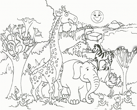 Baby Safari Coloring Pages - Coloring Pages For All Ages