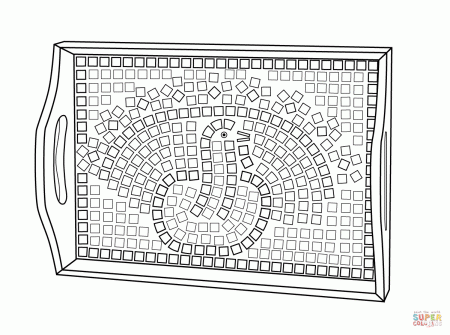 Spring Mosaic coloring page | Free Printable Coloring Pages