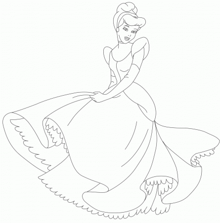Belle And Cinderella Coloring Pages - Coloring Pages For All Ages